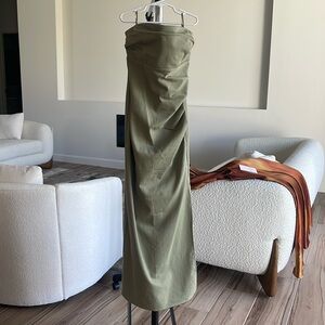 ZARA OLIVE MIDI DRESS
